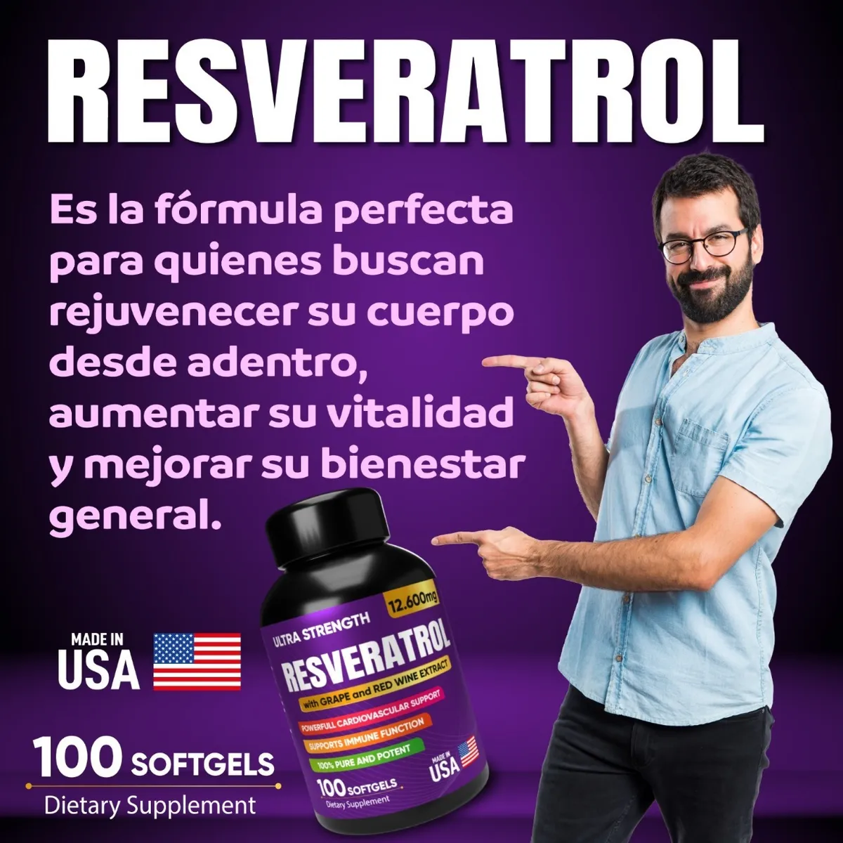 RESVERATROL SOFGELS COMBO X 2 UND